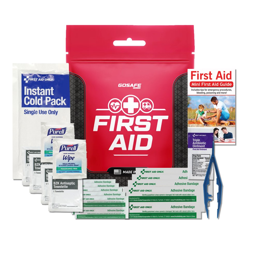 Basic First Aid Pack First Aid MiniMed Pack – GoSafe Packs