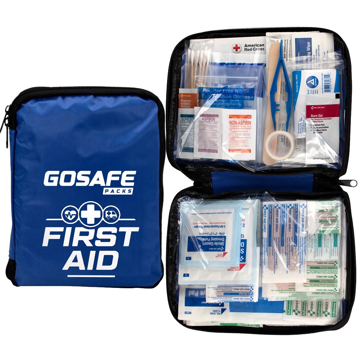 Basic First Aid Pack First Aid HomeMed Pack – GoSafe Packs